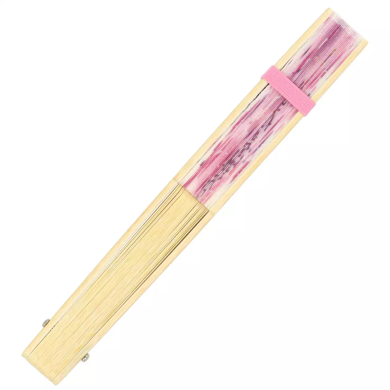 Tokyo Disney Resort - Tokyo DIsneyland - Cinderella's Castle - Pink Japanese Folding Fan