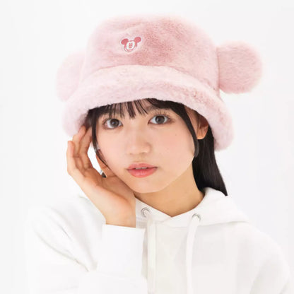 Tokyo Disney Resort  - Mickey Ears - Fur Hat - Adult Size - Pink