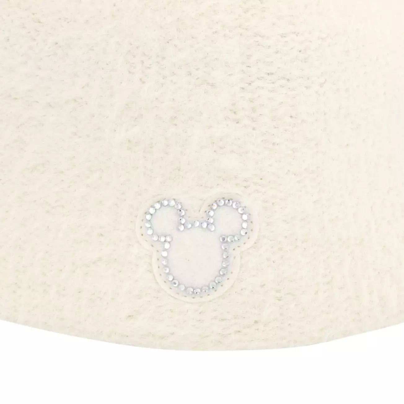 Tokyo Disney Resort - Cream Ears Fluffy Hat - Adult Size - Rhinestone