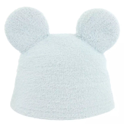 Tokyo Disney Resort - Blue Ears Fluffy Hat - Adult Size - Rhinestone
