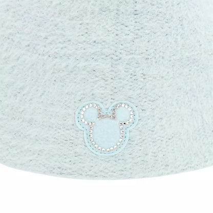 Tokyo Disney Resort - Blue Ears Fluffy Hat - Adult Size - Rhinestone