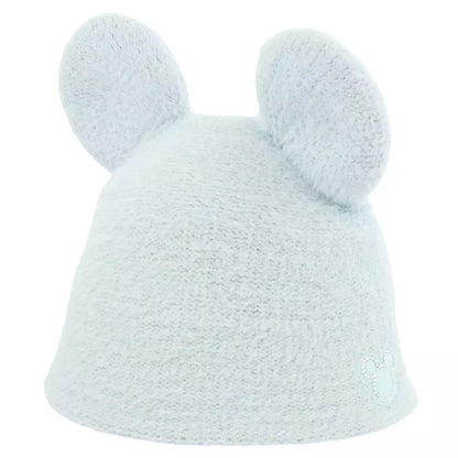 Tokyo Disney Resort - Blue Ears Fluffy Hat - Adult Size - Rhinestone