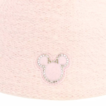 Tokyo Disney Resort - Pink Ears Fluffy Hat - Adult Size - Rhinestone