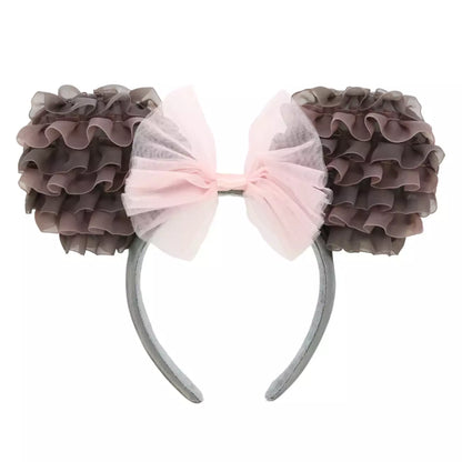 Tokyo Disney Resort - Tulle Minnie Ears - Brown x Pink