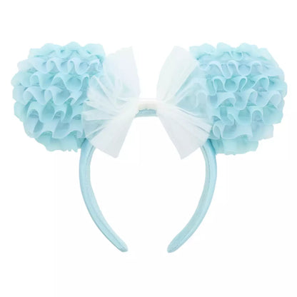 Tokyo Disney Resort - Tulle Minnie Ears - Blue x White