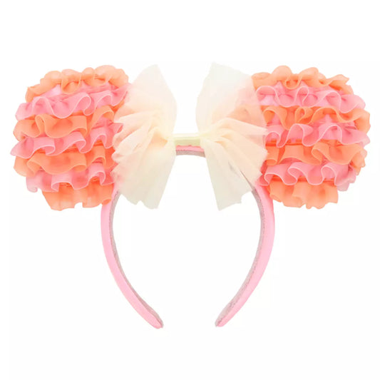 Tokyo Disney Resort - Tulle Minnie Ears - Pink x Orange