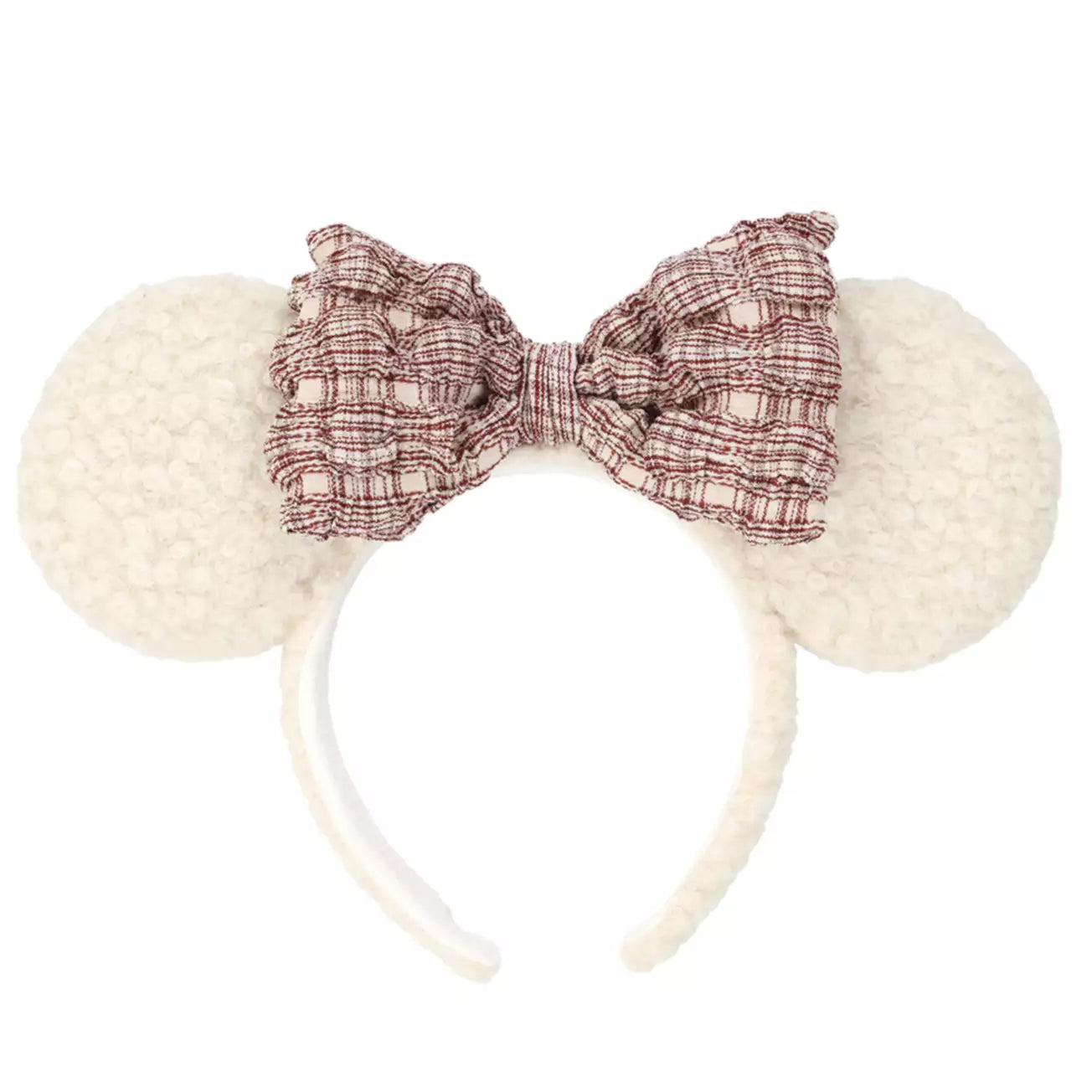 Tokyo Disney Resort - Fluffy Cream x Red - Minnie Ears