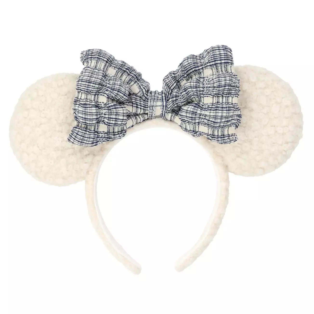 Tokyo Disney Resort - Fluffy Cream x Blue - Minnie Ears