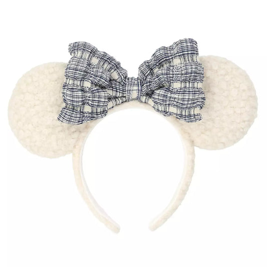 Tokyo Disney Resort - Fluffy Cream x Blue - Minnie Ears