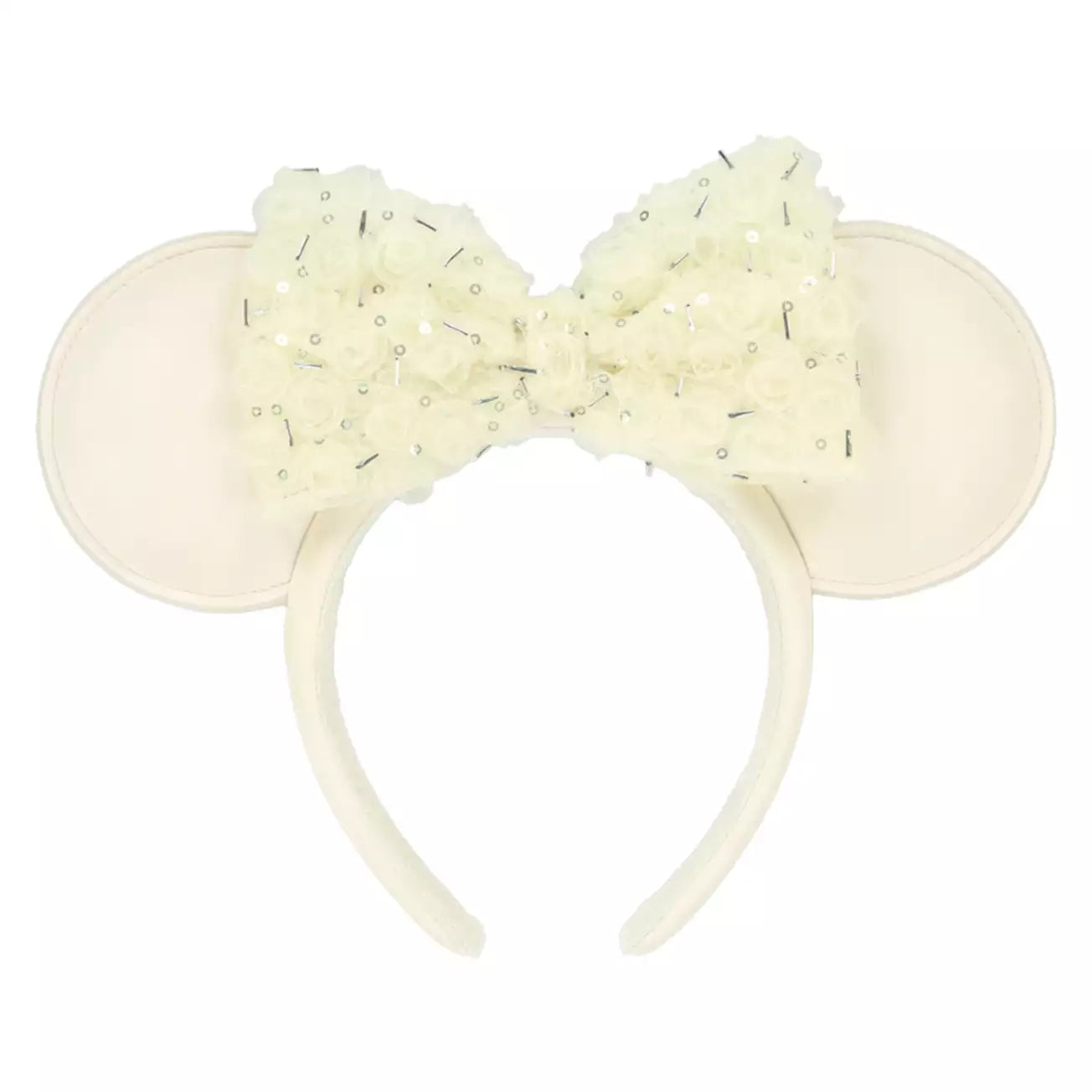 MAY 28 PREORDER - Tokyo Disney Resort - Minnie Mouse - Cream Sequin Minnie Ears