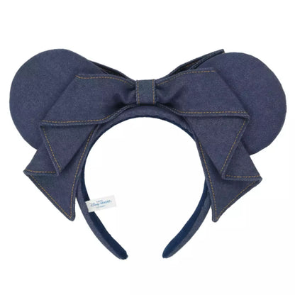 Tokyo Disney Resort - Dark Denim Ribbon - Minnie Ears