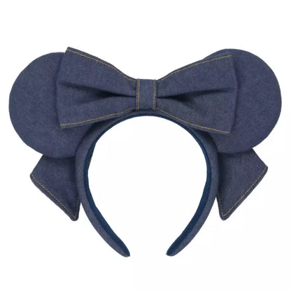 Tokyo Disney Resort - Dark Denim Ribbon - Minnie Ears