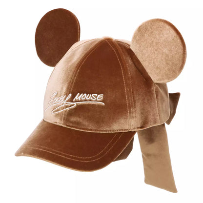 OCT 22 PREORDER - Tokyo Disney Resort - Mickey Mouse - Velvet Ears Cap (Brown)