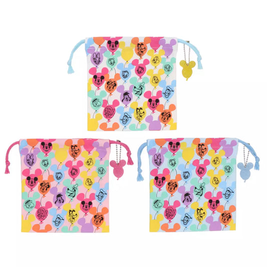 Tokyo Disney Resort - Mickey Balloon - Drawstring Bag Set