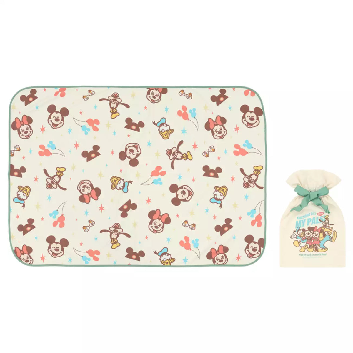 OCT 22 PREORDER - Tokyo Disney Resort - Mickey Mouse & Friends - Blanket & Drawstring Bag
