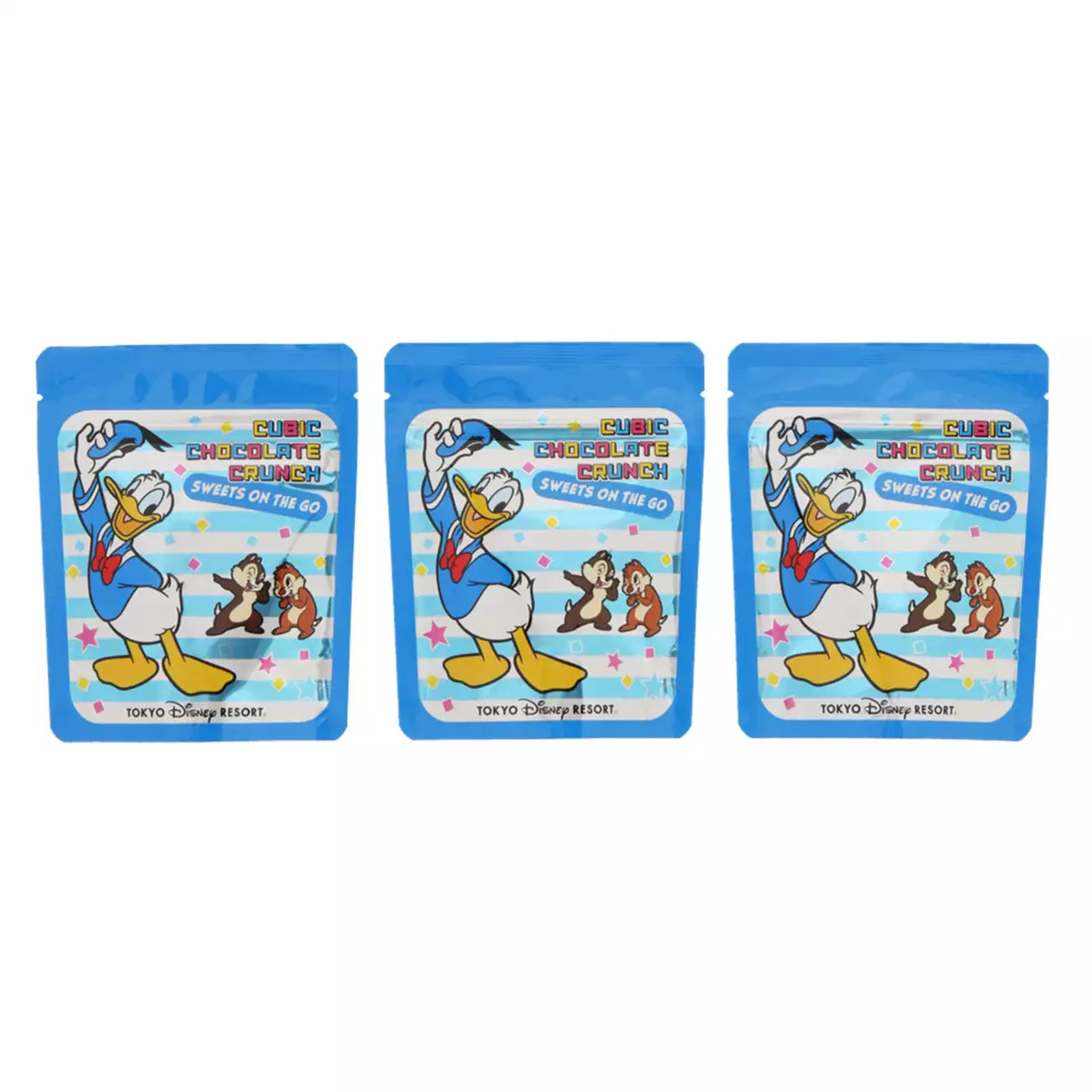 Tokyo Disney Resort - Donald Duck - Cube Chocolate Crunch - 3 Bags