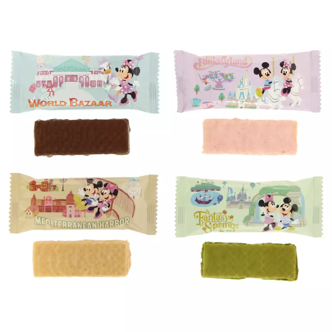 Tokyo Disney Resort - Chocolate Covered Wafers - 16 Pieces
