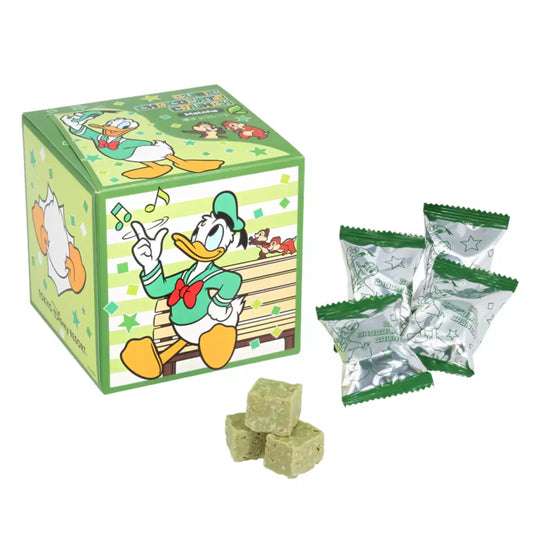 Tokyo Disney Resort -  Donald Chip & Dale - Cube Matcha Chocolate Crunch - Paper Box