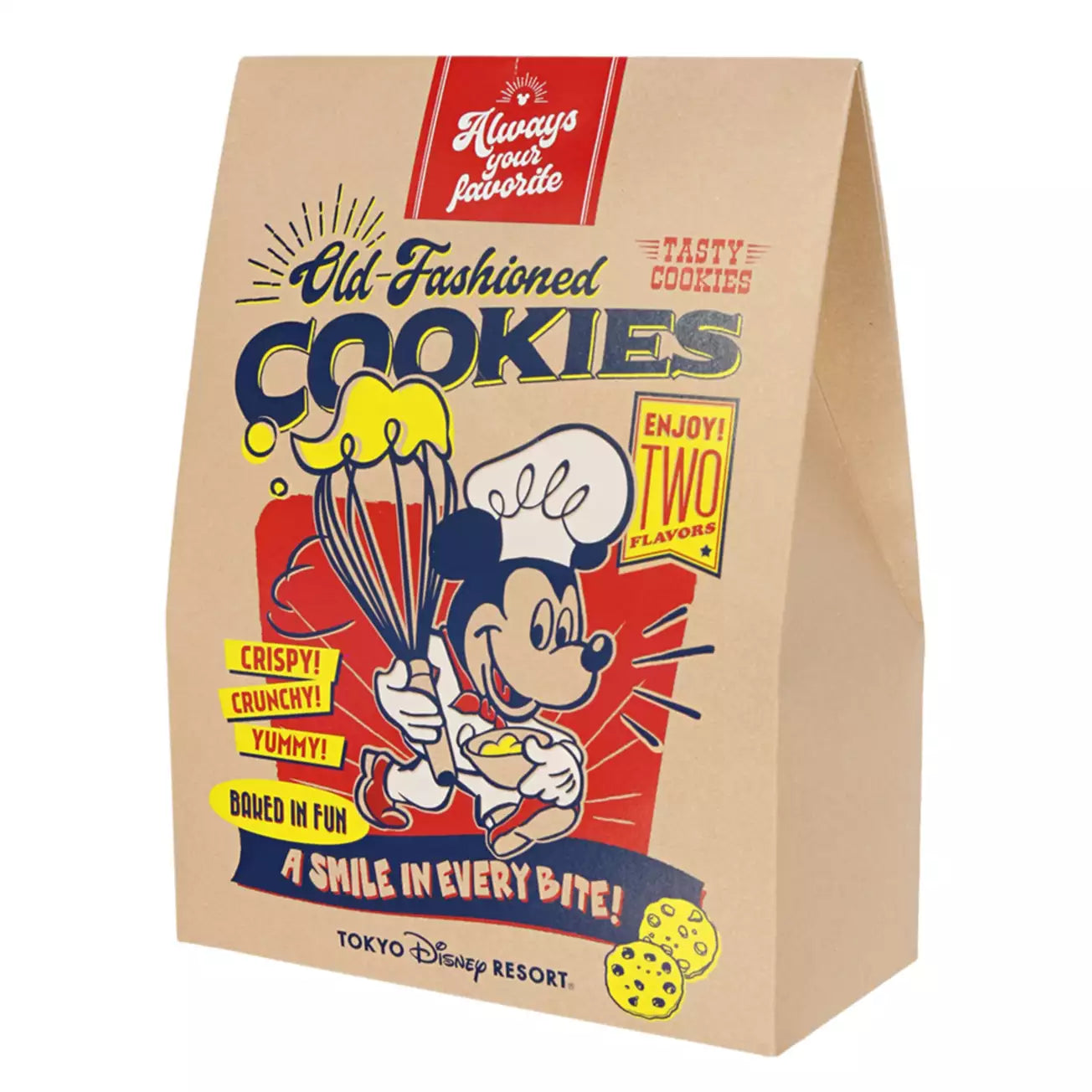 Tokyo Disney Resort -  Chef Mickey - Chocolate Chip & Coco Nuts - Paper Box