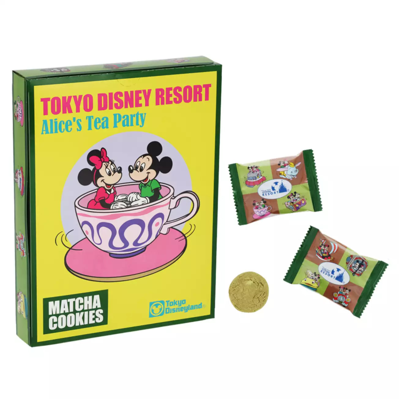 Tokyo Disney Resort - Minnie & Mickey Mouse - Matcha Cookies - Paper Box
