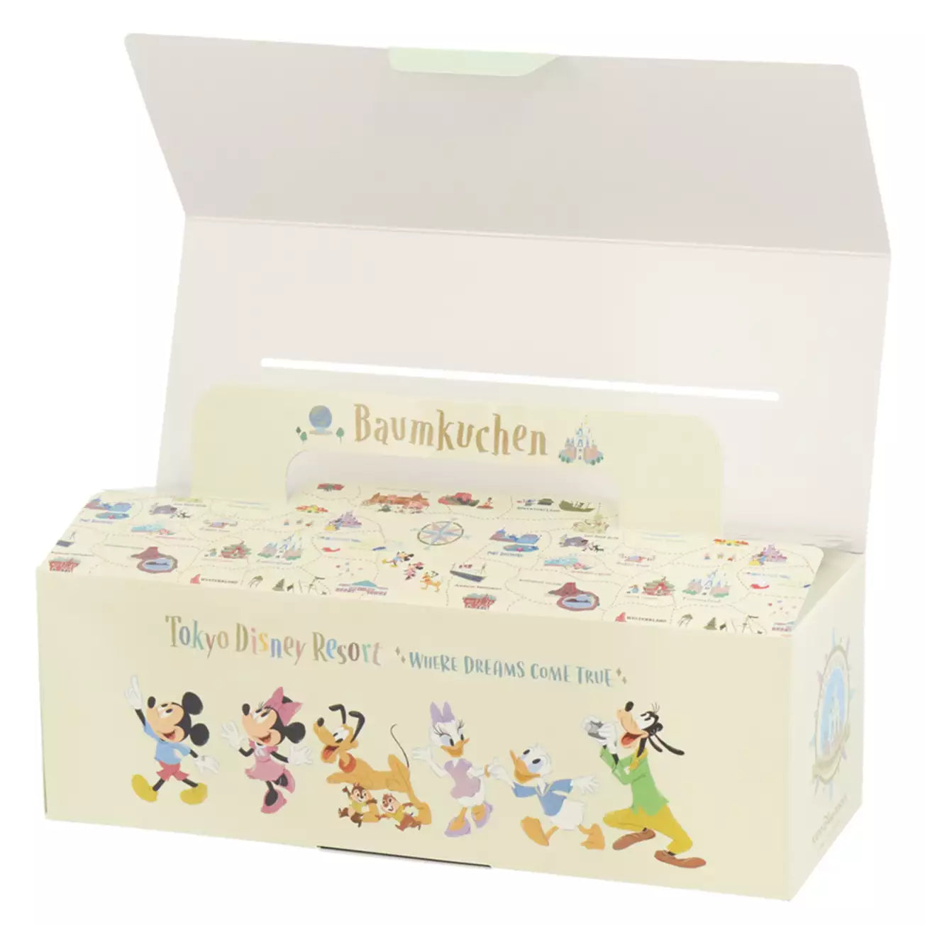 Tokyo Disney Resort - Park Map - Baumkuchen Paper Box