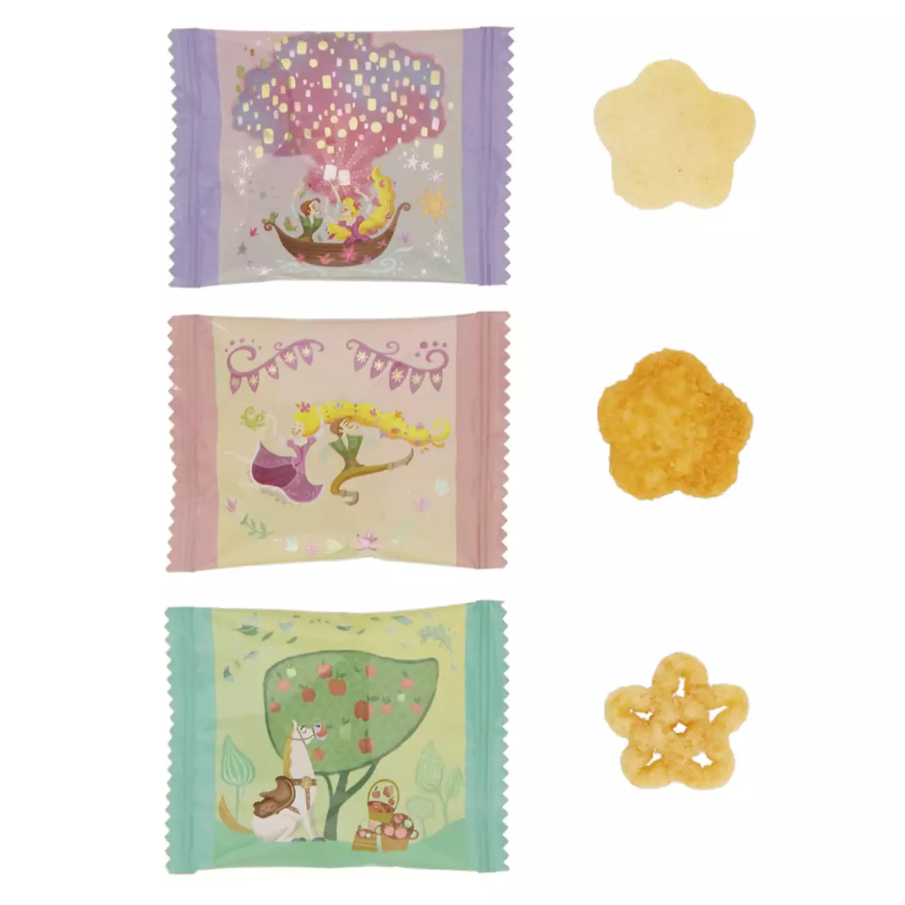 DISNEYSEA LIMITED - Fantasy Springs - Rapunzel - Rice Snack in Paper Box