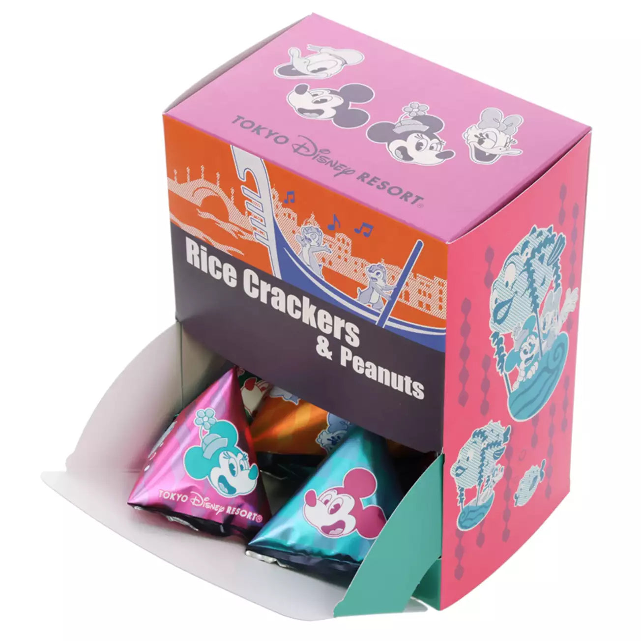 Tokyo Disney Resort - Mickey Mouse & Friends - Rice Crackers & Peanuts - Paper Box