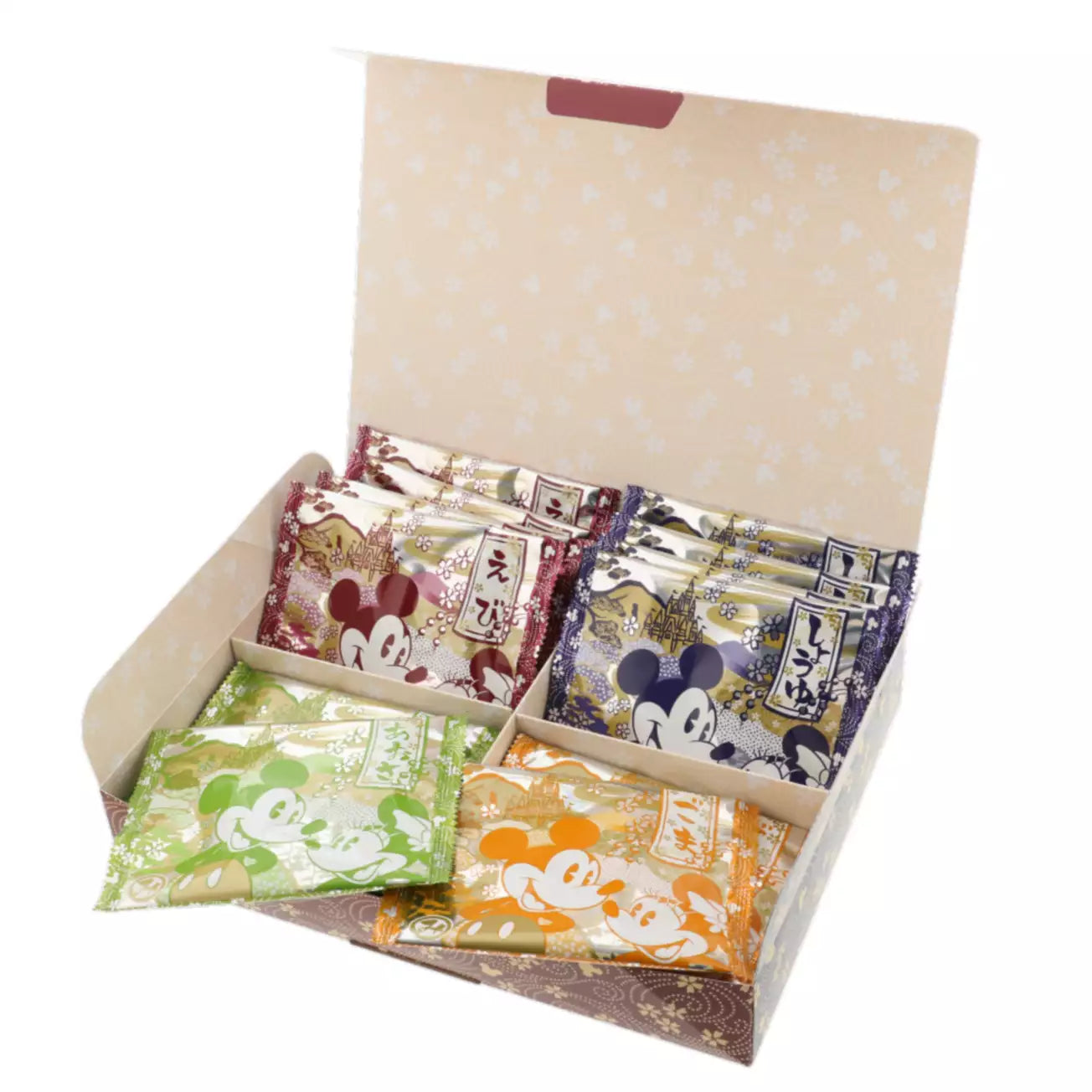 Tokyo Disney Resort - Mickey & Minnie Mouse - Japanese Style - Rice Cracker Box