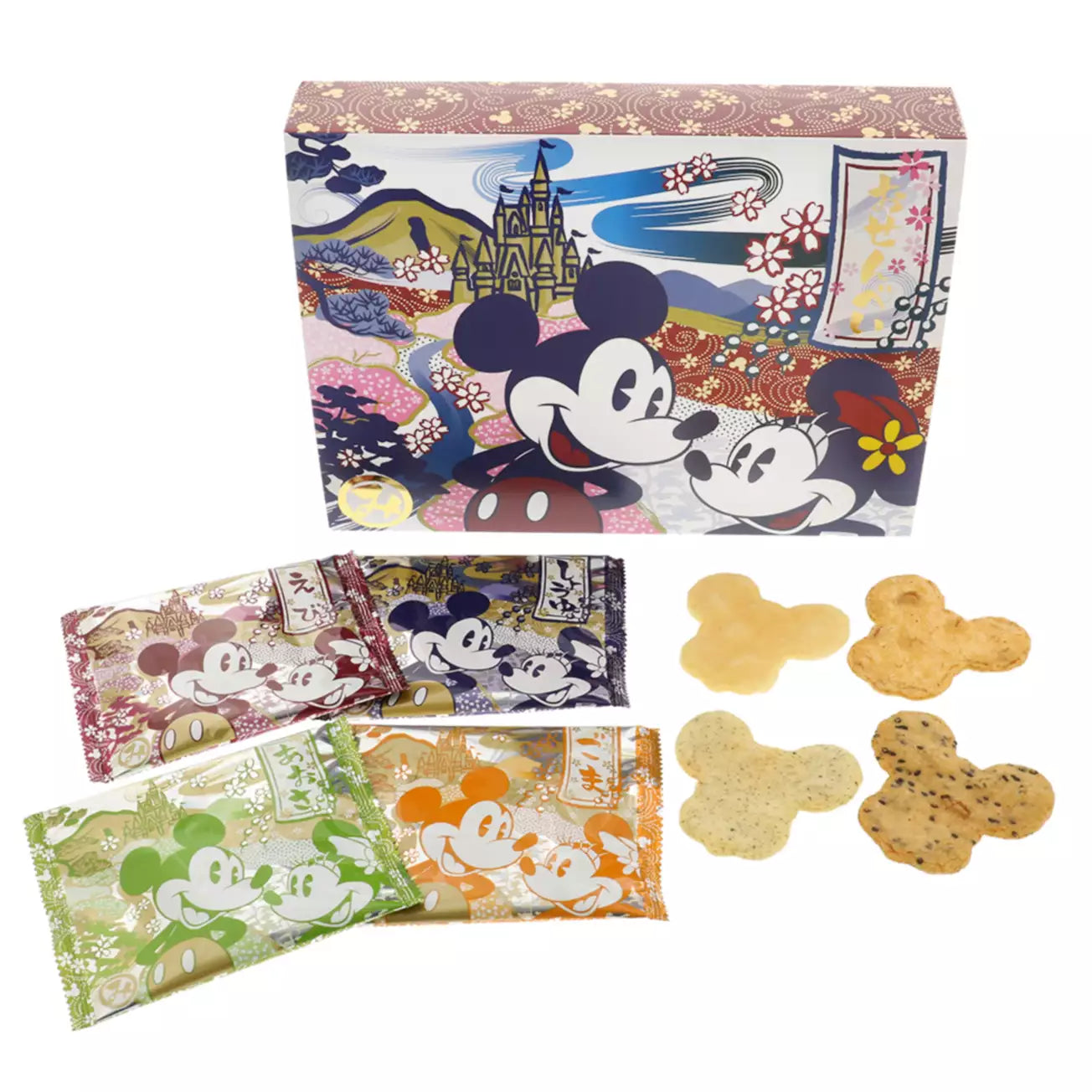 Tokyo Disney Resort - Mickey & Minnie Mouse - Japanese Style - Rice Cracker Box