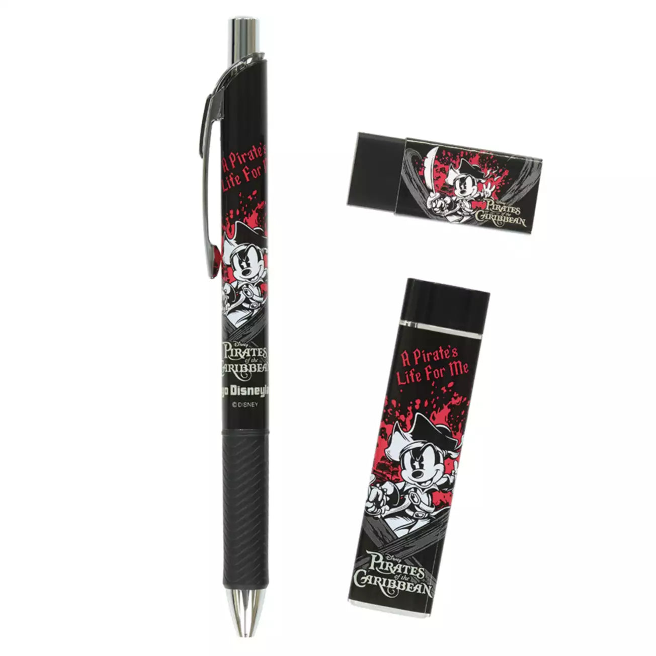 Tokyo Disney Resort - Pirates of the Caribbean - Mickey Mouse - Mechanical Pencil - Stationary Set