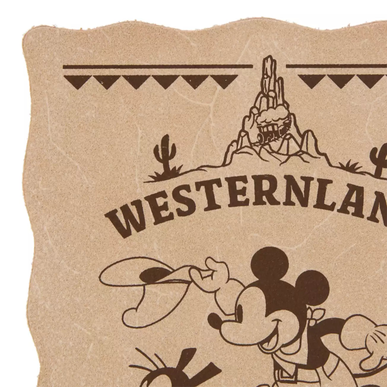Tokyo Disney Resort - Frontierland / Westernland - Mickey Mouse - Leather Postcard