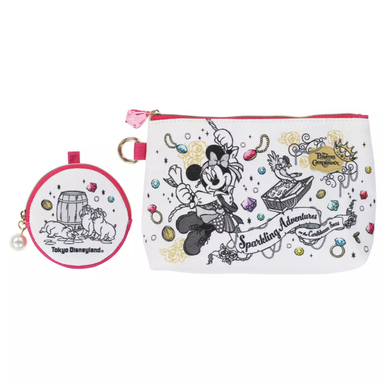 Tokyo Disney Resort - Pirates of the Caribbean - Minnie Mouse - Pouch Set