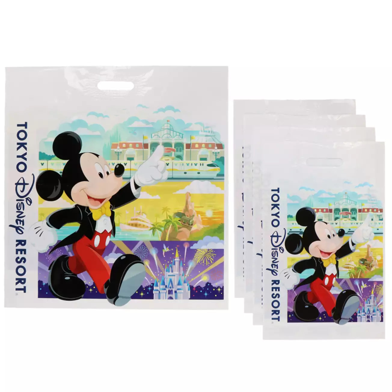 Tokyo Disney Resort - Plastic Shopping Bag Set - (1 L, 4 M)