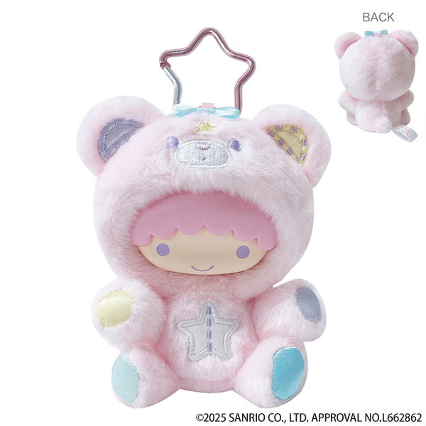 Sanrio Japan - Little Twin Stars - Kiki - Plush Mascot Keychain (Pink Bear)