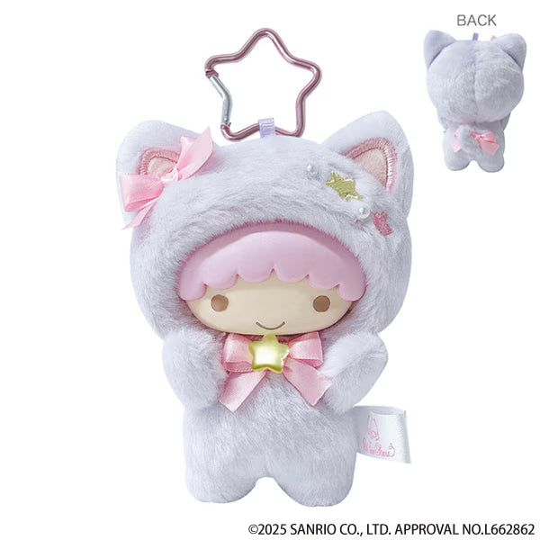 Sanrio Japan - Little Twin Stars - Kiki - Plush Mascot Keychain (Pink Cat)