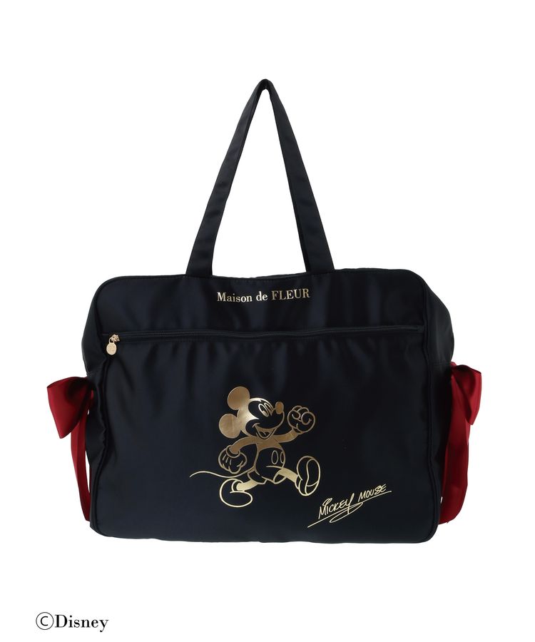 Disney Japan x Maison De Fleur - Mickey Mouse - Double Ribbon - Carry-on Bag