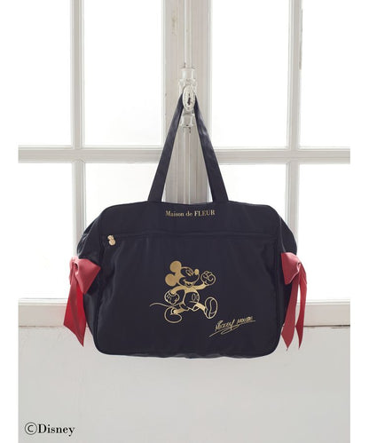 Disney Japan x Maison De Fleur - Mickey Mouse - Double Ribbon - Carry-on Bag