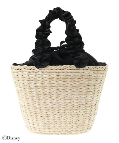 Disney Japan x Maison De Fleur - Mickey Mouse - Frill Handle Basket Bag
