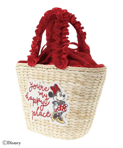 Disney Japan x Maison De Fleur - Minnie Mouse - Frill Handle Basket Bag