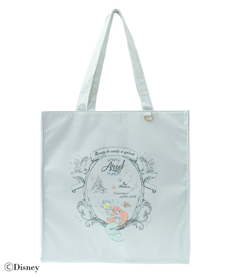 Disney Japan x Maison De Fleur - The Little Mermaid - Ariel - Square Tote Bag