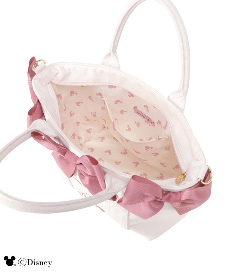 FEB 22 PREORDER - Disney Japan x Maison De Fleur - Minnie Mouse - Volume Ribbon 2-Way Tote Bag