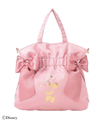 FEB 22 PREORDER - Disney Japan x Maison De Fleur - Minnie Mouse - Double Ribbon 2-Way Tote Bag