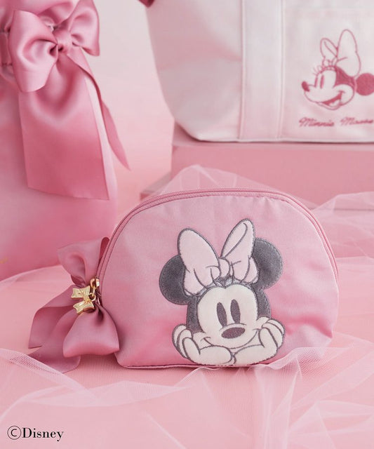 FEB 22 PREORDER - Disney Japan x Maison De Fleur - Minnie Mouse - Round Pouch