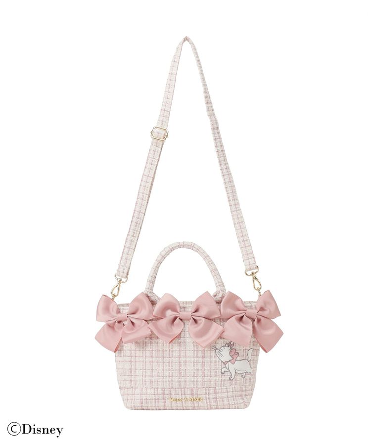 FEB 22 PREORDER - Disney Japan x Maison De Fleur - The Aristocats - Marie - Volume Ribbon 2-Way Tote Bag