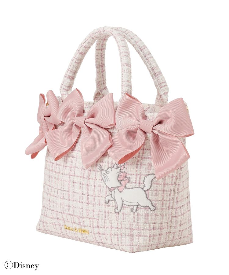 FEB 22 PREORDER - Disney Japan x Maison De Fleur - The Aristocats - Marie - Volume Ribbon 2-Way Tote Bag