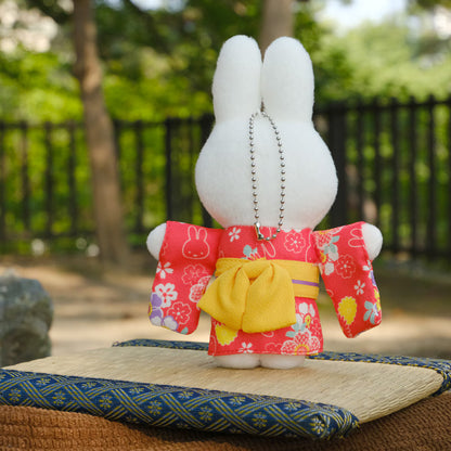 Miffy Japan - Japanesque Miffy Kimono - Plush Mascot Keychain