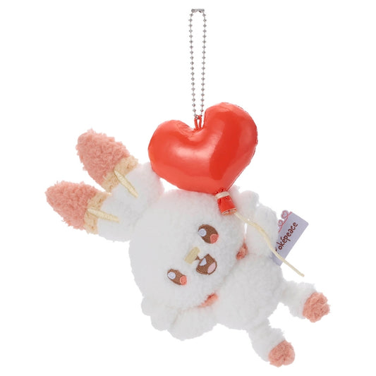 Japan Pokemon Center - PokePeace -  Mellow Heart - Plush Keychain - Scorbunny