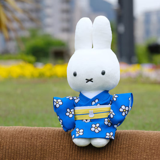 Miffy Japan - Japanesque Miffy Kimono - Birthday Floral Pattern - Plush Toy