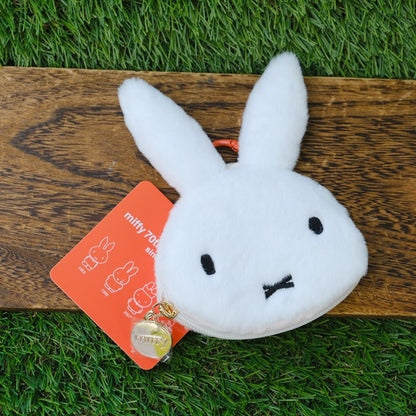 Miffy Japan - Miffy 70th Anniversary - Plush Face Coin Case Keychain - Type A