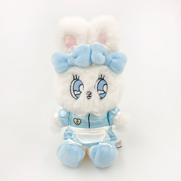 Esther Bunny Japan - Waitress Ribbon Cream Bunny - Plush Keychain